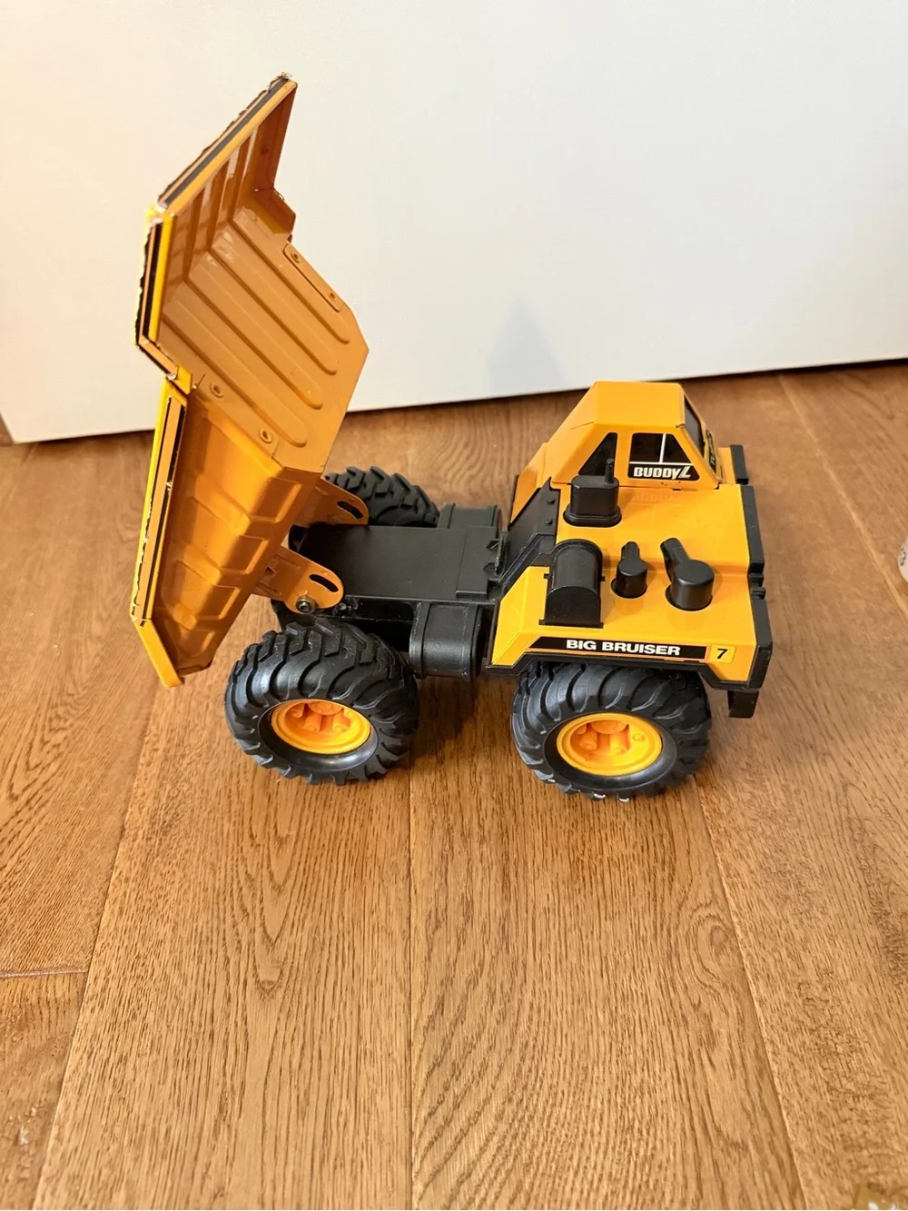 Buddy L Big Bruiser 7 Dump Truck Turbo 1988 Toy Construction Truck Raised Bed